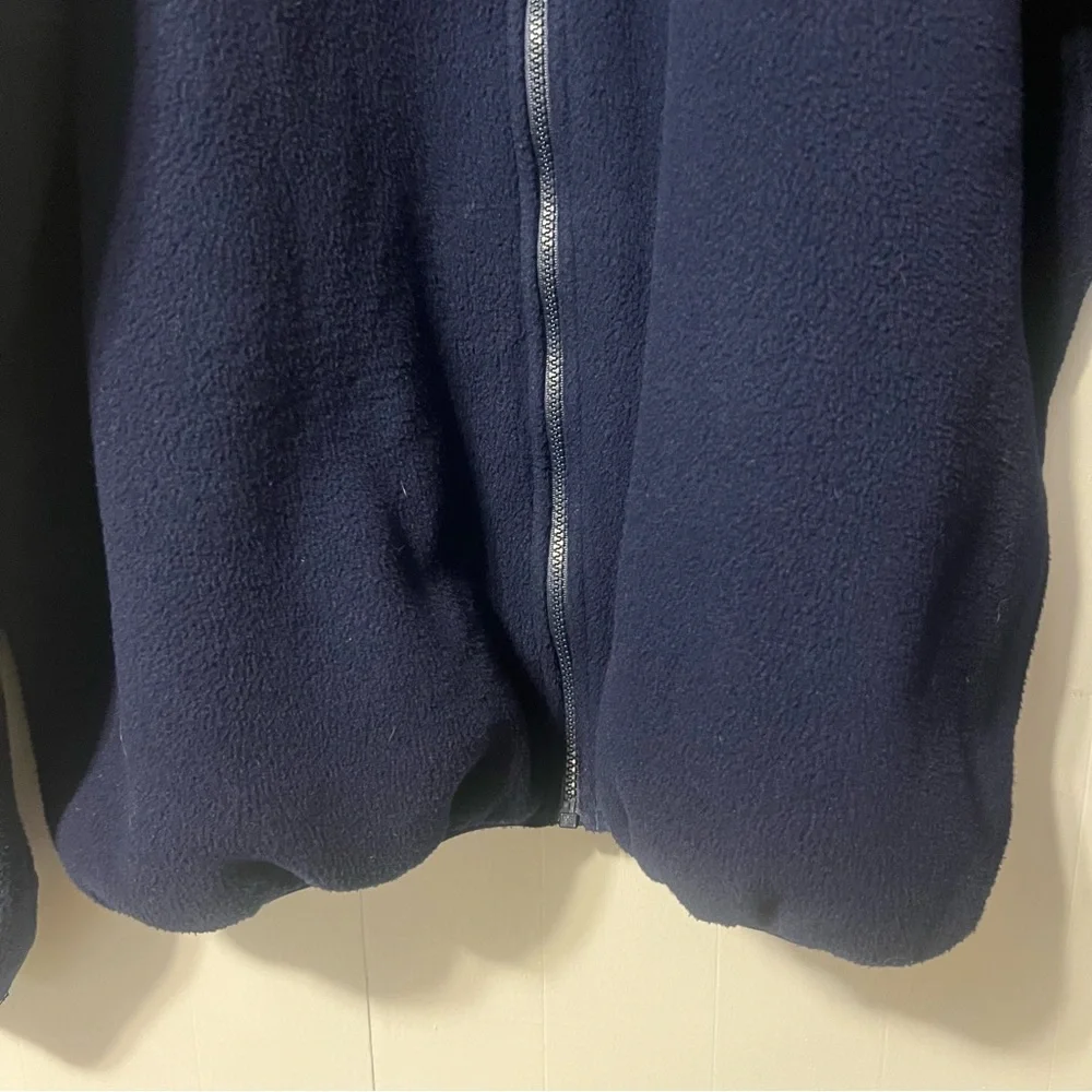 L.L. Bean Vintage 90’s Men's Deep Blue Zip-Up Fleece Jacket Size XL Tall